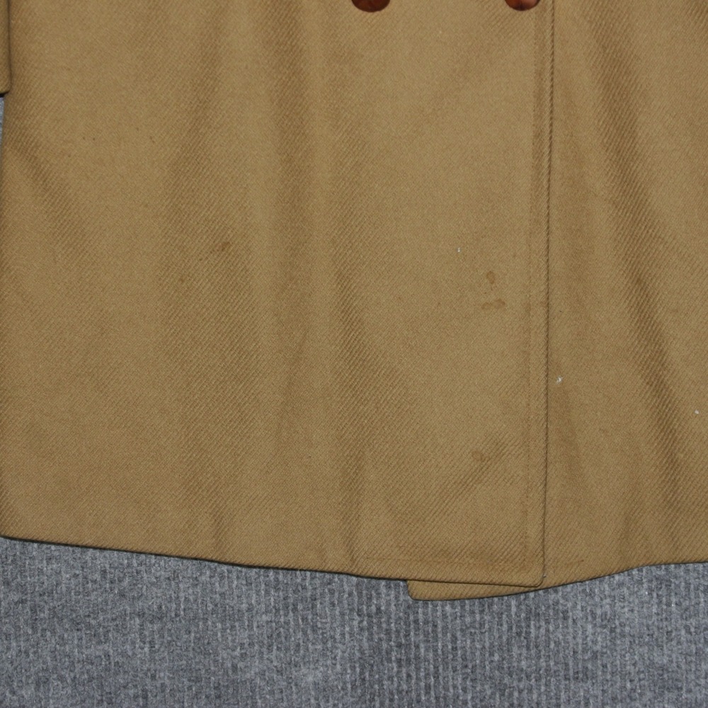 Hart Schaffner Marx Overcoat Mens 46R Tan Wool‎ Double Breasted - Picture 2 of 11